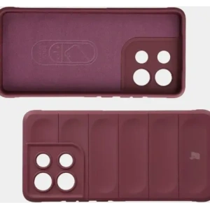 Pancerne etui Bizon Case Tur do Motorola Moto G86 Power 5G burgundowe