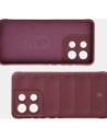 Pancerne etui Bizon Case Tur do Motorola Moto G86 Power 5G burgundowe