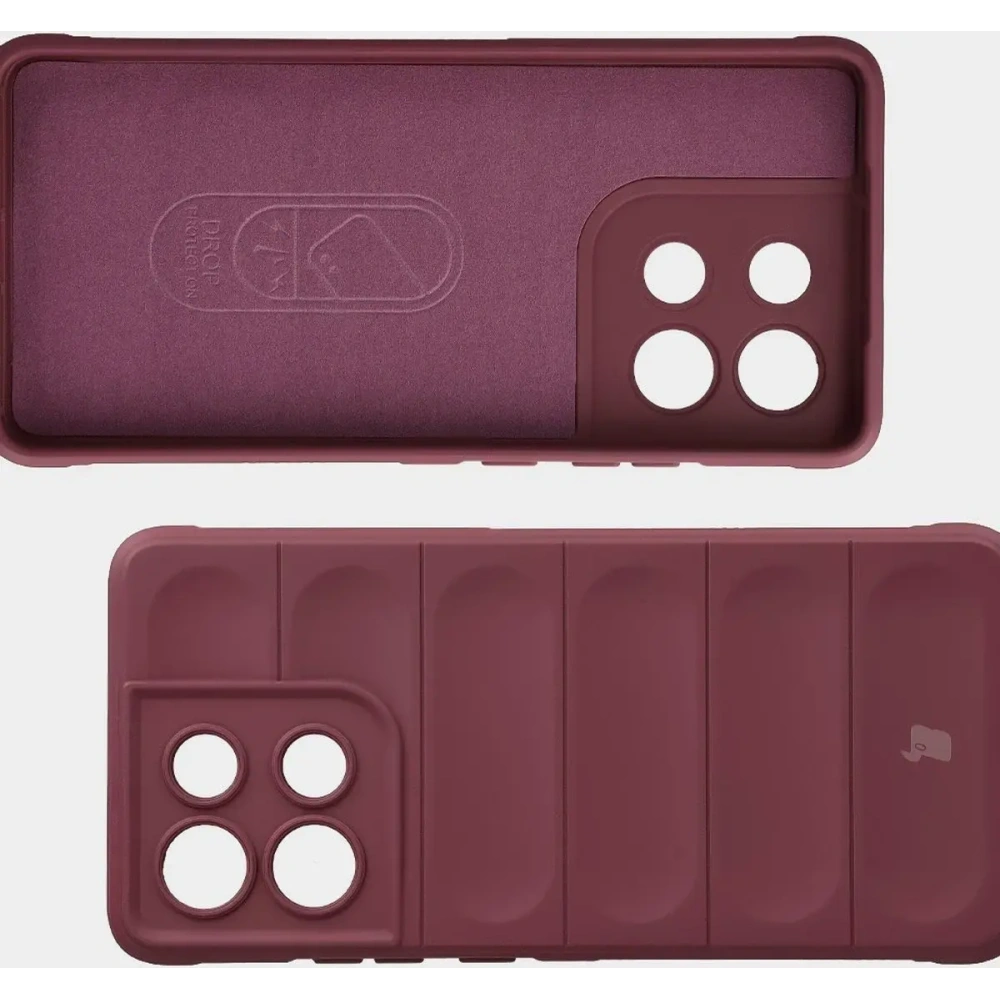 Pancerne etui Bizon Case Tur do Motorola Moto G86 Power 5G burgundowe