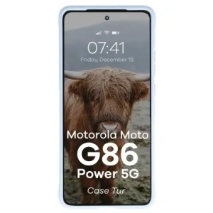 Pancerne etui Bizon Case Tur do Motorola Moto G86 Power 5G jasnoniebieskie