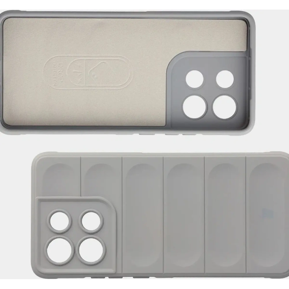 Pancerne etui Bizon Case Tur do Motorola Moto G86 Power 5G jasnoszare