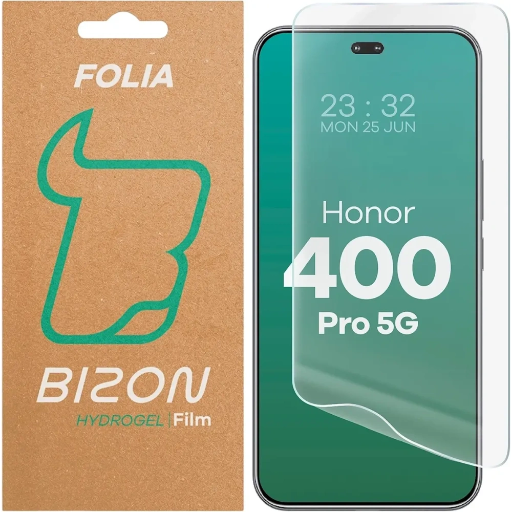 Folia hydrożelowa na ekran Bizon Glass Hydrogel Front do Honor 400 Pro