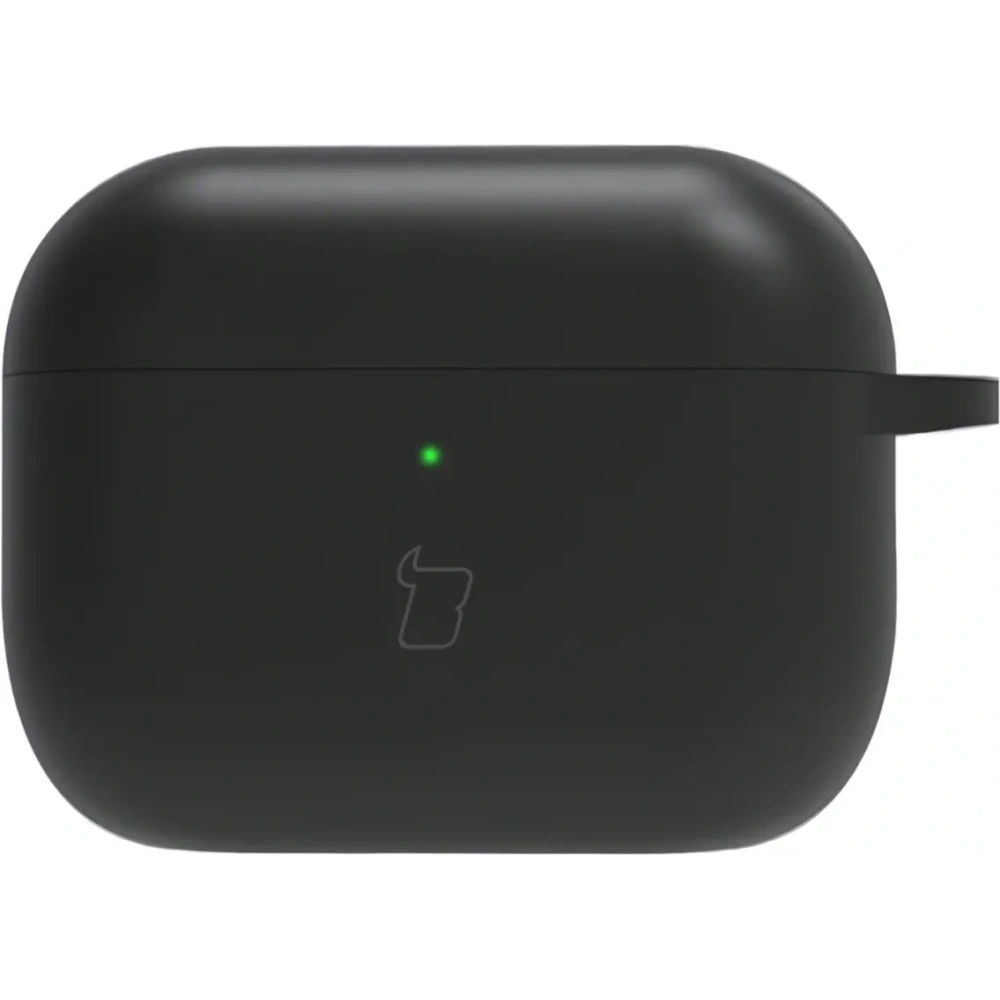 Silikonowe etui z karabińczykiem Bizon Case Headphone Silicone do AirPods Pro 3 czarne