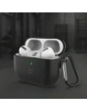 Silikonowe etui z karabińczykiem Bizon Case Headphone Silicone do AirPods Pro 3 czarne