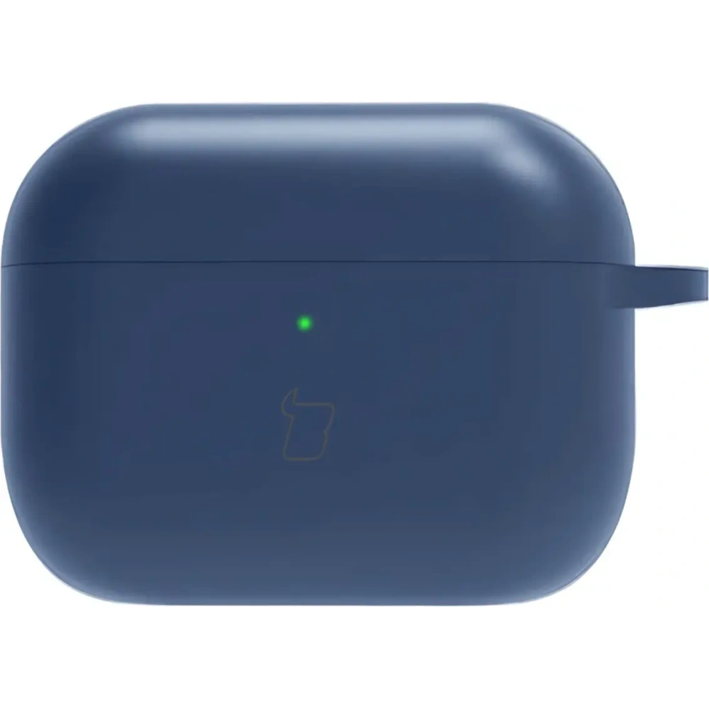 Silikonowe etui z karabińczykiem Bizon Case Headphone Silicone do AirPods Pro 3 granatowe