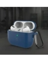Silikonowe etui z karabińczykiem Bizon Case Headphone Silicone do AirPods Pro 3 granatowe