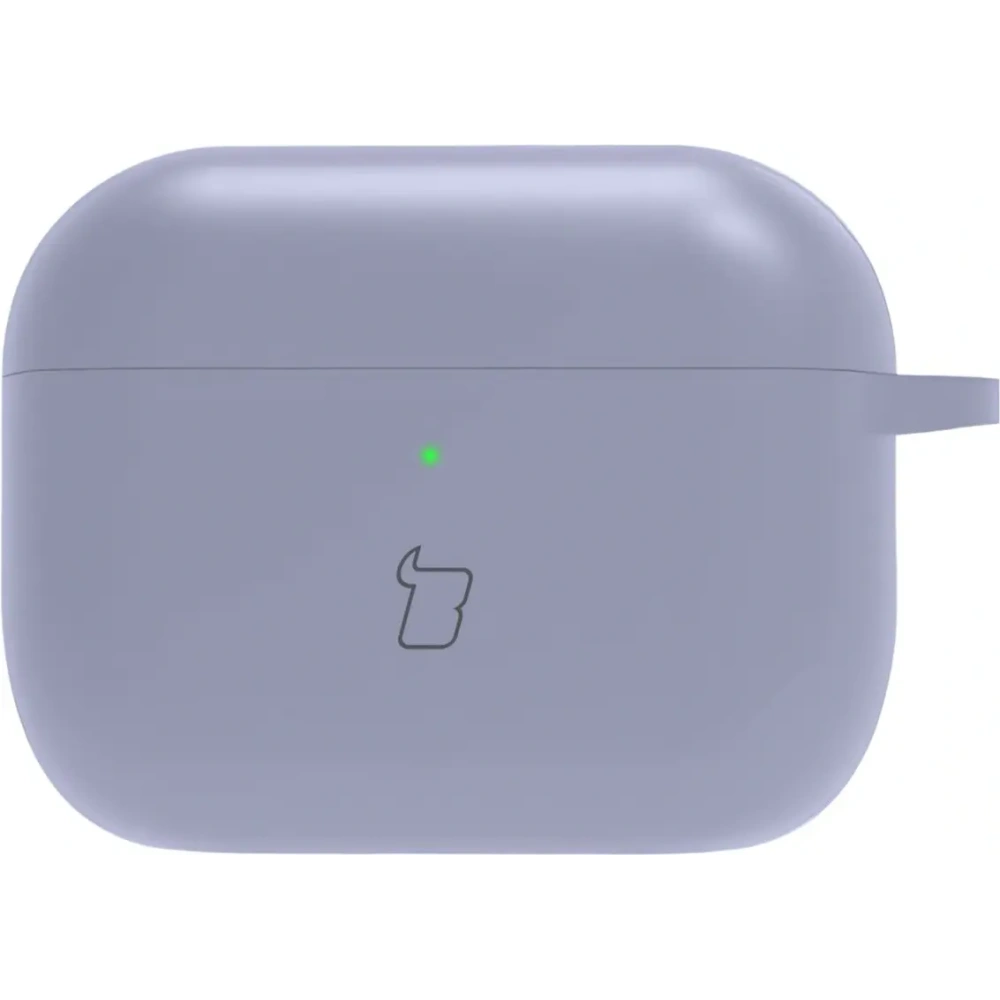 Silikonowe etui z karabińczykiem Bizon Case Headphone Silicone do AirPods Pro 3 szare