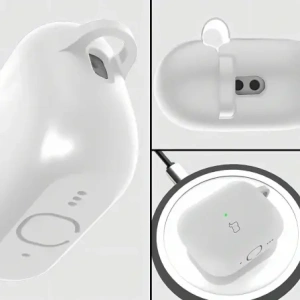 Silikonowe etui z karabińczykiem Bizon Case Headphone Silicone do AirPods Pro 3 białe