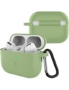 Silikonowe etui z karabińczykiem Bizon Case Headphone Silicone do AirPods Pro 3 jasnozielone