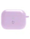 Silikonowe etui z karabińczykiem Bizon Case Headphone Silicone do AirPods Pro 3 liliowe