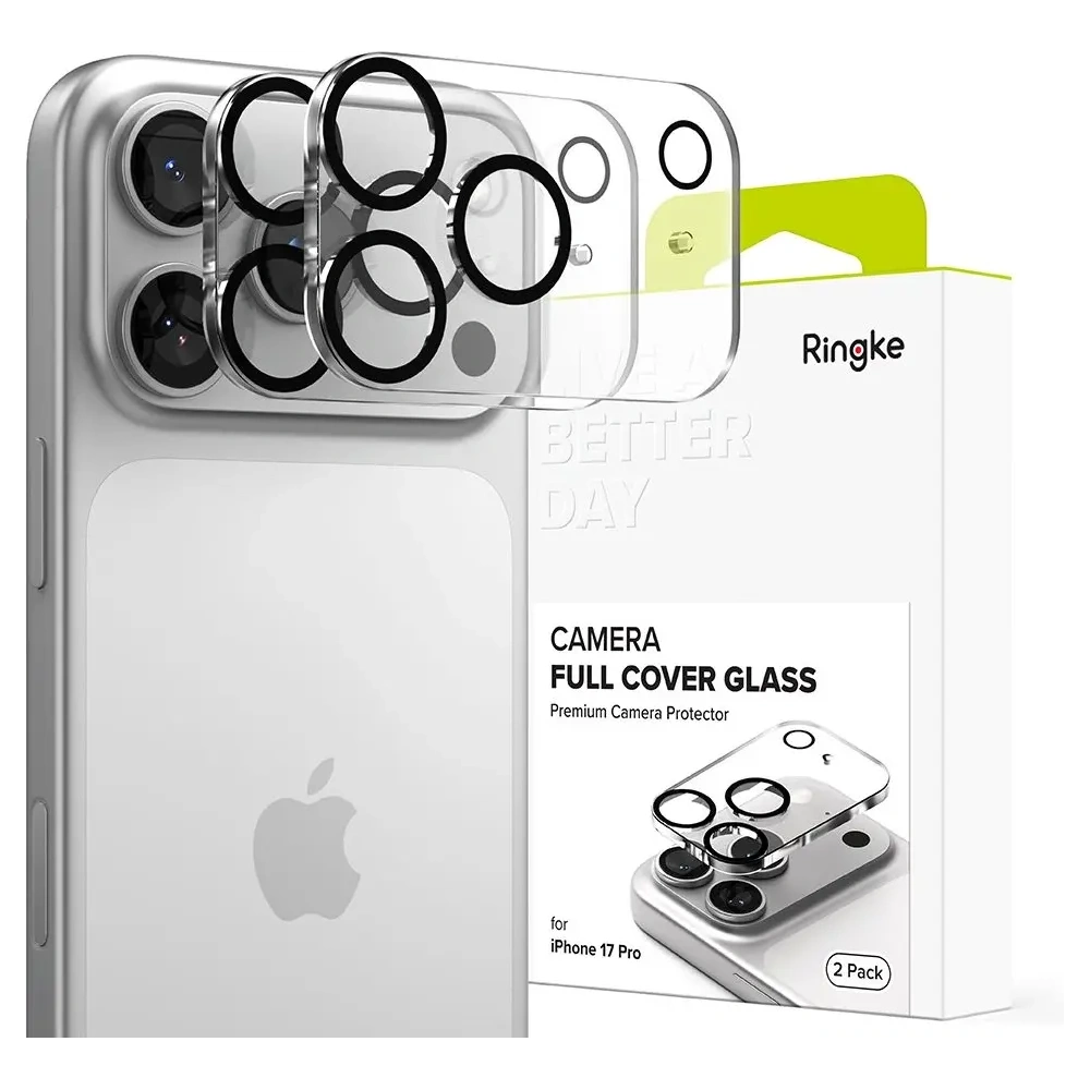 Osłona aparatu Ringke Camera Full Cover do Apple iPhone 17 Pro Black [2 PACK]