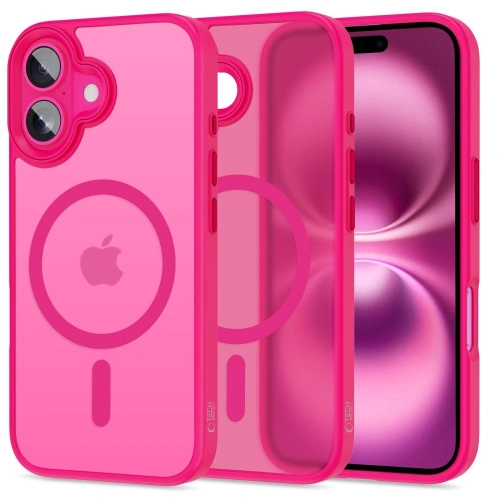 Etui Tech-Protect MagMat MagSafe do Apple iPhone 16 Blazing Pink