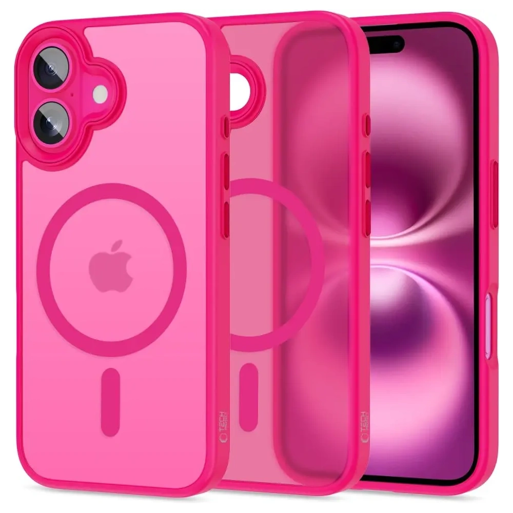 Etui Tech-Protect MagMat MagSafe do Apple iPhone 16 Blazing Pink
