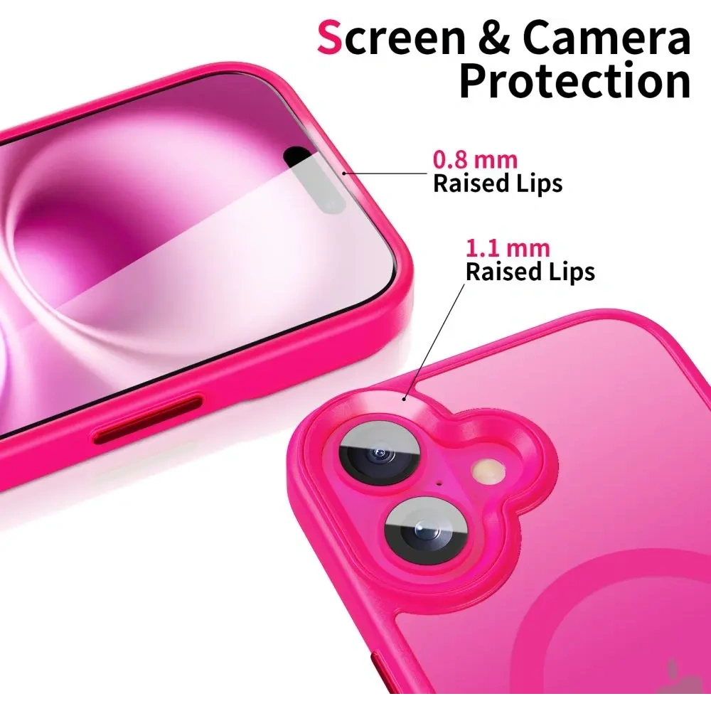 Etui Tech-Protect MagMat MagSafe do Apple iPhone 16 Blazing Pink