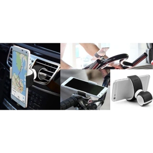 Kup Uniwersalny uchwyt samochodowy/rowerowy PURO White 360-degree Universal Holder (Czarny) - PUR136BLK - {ean13} - Sklep Home Screen
