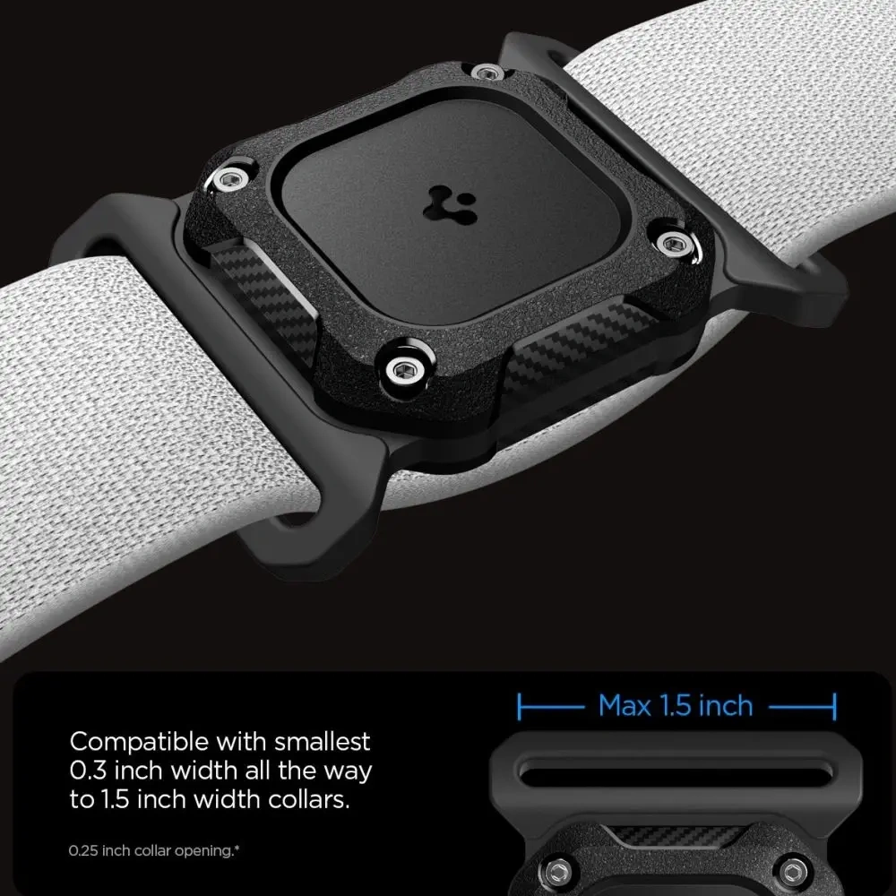 Etui Spigen Tough Armor do Apple AirTag 1 / 2 Pet Collar Black