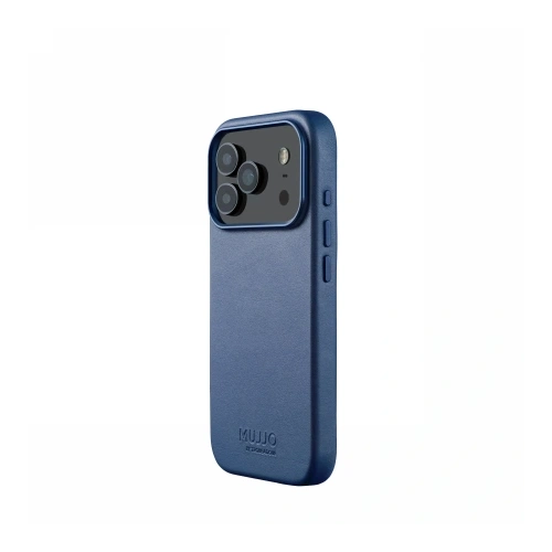 Etui Mujjo Leather Case do Apple iPhone 17 Pro MagSafe (monaco blue)