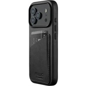 Etui Mujjo Wallet Leather Case do Apple iPhone 17 Pro MagSafe (black)
