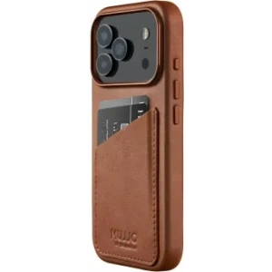 Etui Mujjo Wallet Leather Case do Apple iPhone 17 Pro MagSafe (tan)