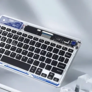 Klawiatura Dux Ducis Keyboard (CK Series) bezprzewodowa do laptopa / tabletu / telefonu przezroczysta