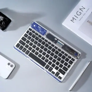 Klawiatura Dux Ducis Keyboard (CK Series) bezprzewodowa do laptopa / tabletu / telefonu przezroczysta