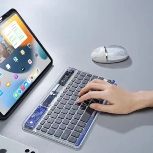 Klawiatura Dux Ducis Keyboard (CK Series) bezprzewodowa do laptopa / tabletu / telefonu przezroczysta