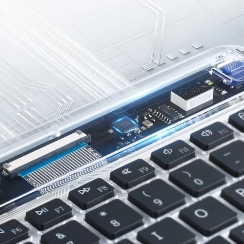 Klawiatura Dux Ducis Keyboard (CK Series) bezprzewodowa do laptopa / tabletu / telefonu przezroczysta