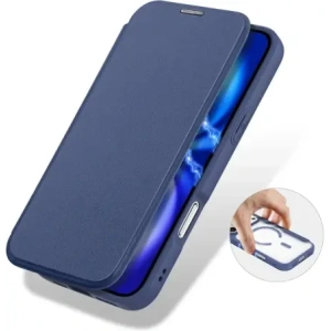 Etui z klapką Dux Ducis Skin X Pro do Apple iPhone 17 Pro MagSafe niebieskie