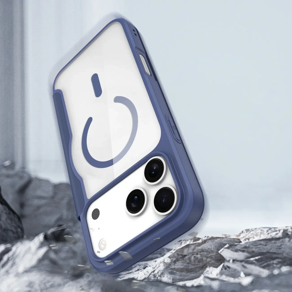 Etui z klapką Dux Ducis Skin X Pro do Apple iPhone 17 Pro MagSafe niebieskie