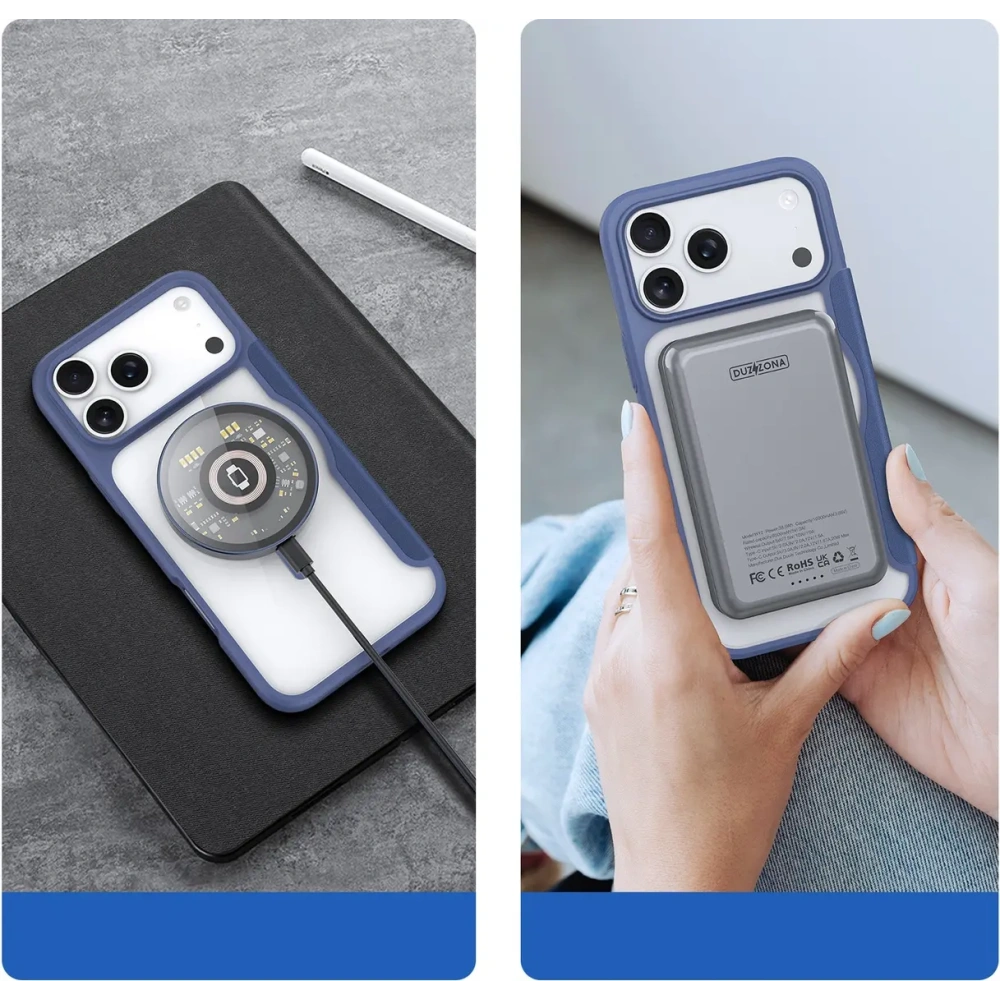 Etui z klapką Dux Ducis Skin X Pro do Apple iPhone 17 Pro Max MagSafe niebieskie