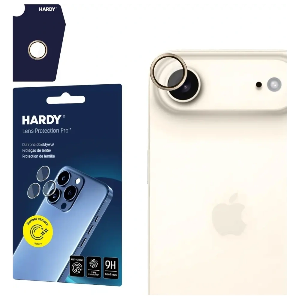 Ochrona na obiektyw aparatu 3MK HARDY Lens Protection Pro do Apple iPhone Air złoty