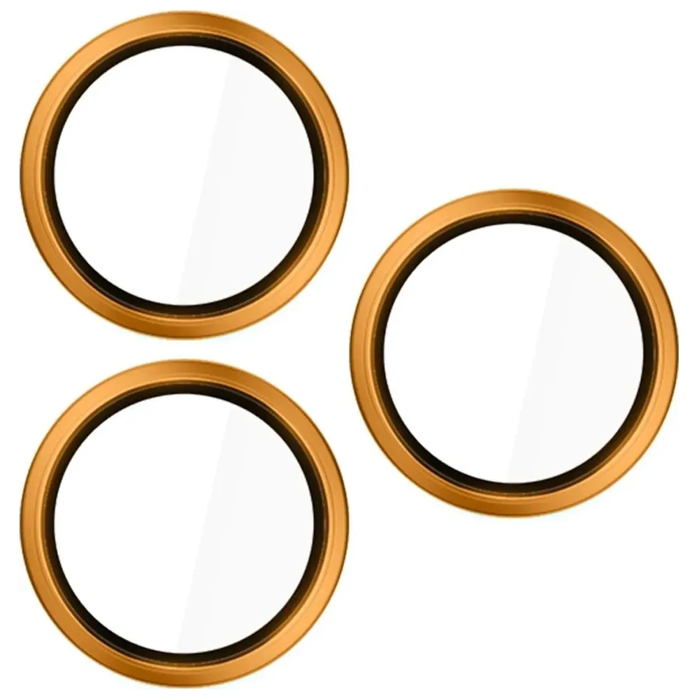 Ochrona na obiektyw aparatu 3MK HARDY Lens Protection Pro do Apple iPhone 17 Pro / 17 Pro Max pomarańczowy