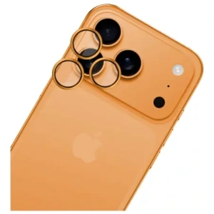 Ochrona na obiektyw aparatu 3MK HARDY Lens Protection Pro do Apple iPhone 17 Pro / 17 Pro Max pomarańczowy