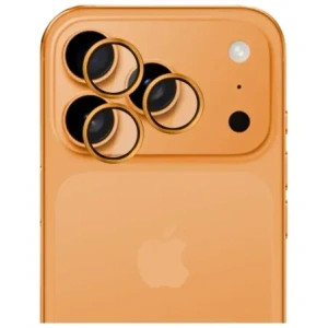 Ochrona na obiektyw aparatu 3MK HARDY Lens Protection Pro do Apple iPhone 17 Pro / 17 Pro Max pomarańczowy