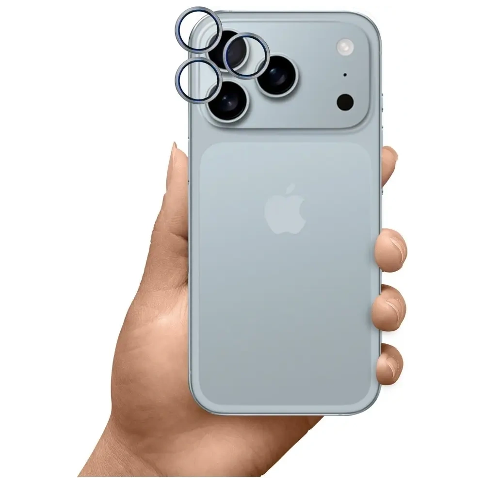 Ochrona na obiektyw aparatu 3MK HARDY Lens Protection Pro do Apple iPhone 17 Pro / 17 Pro Max szary
