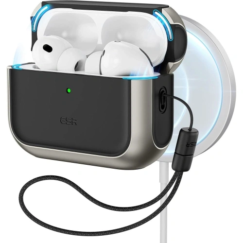 Etui ESR Orbit HaloLock MagSafe do Apple AirPods Pro 3 Titanium