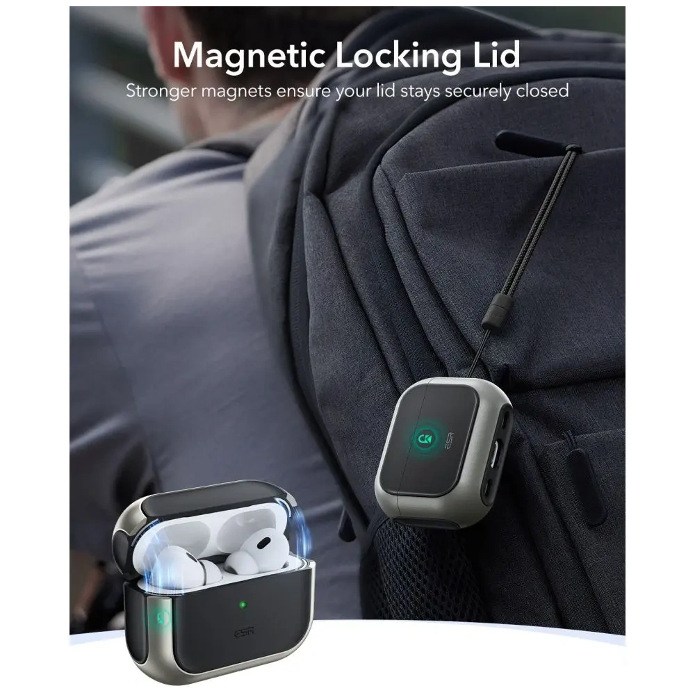 Etui ESR Orbit HaloLock MagSafe do Apple AirPods Pro 3 Titanium