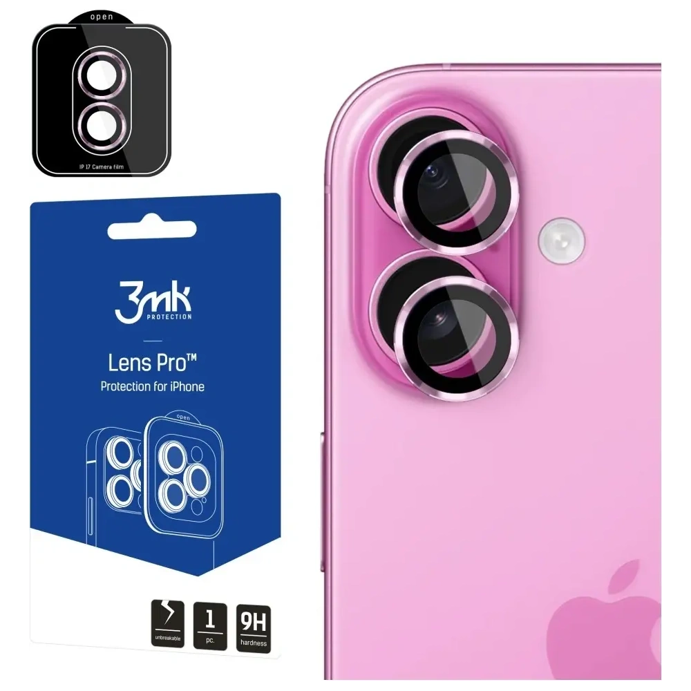 Ochrona na obiektyw aparatu 3MK Lens Protection Pro do Apple iPhone 17 fioletowy