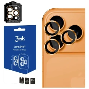 Ochrona na obiektyw aparatu 3MK Lens Protection Pro do Apple iPhone 17 Pro / 17 Pro Max pomarańczowy