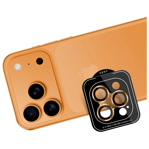 Ochrona na obiektyw aparatu 3MK Lens Protection Pro do Apple iPhone 17 Pro / 17 Pro Max pomarańczowy