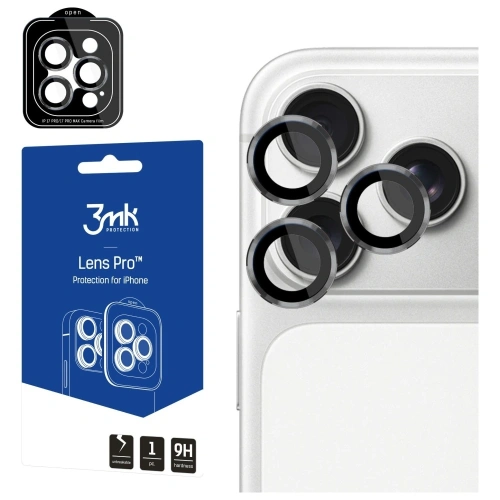 Ochrona na obiektyw aparatu 3MK Lens Protection Pro do Apple iPhone 17 Pro / 17 Pro Max szary