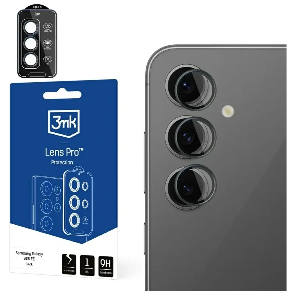 Ochrona na obiektyw aparatu 3MK Lens Protection Pro do Samsung Galaxy S24 FE czarny