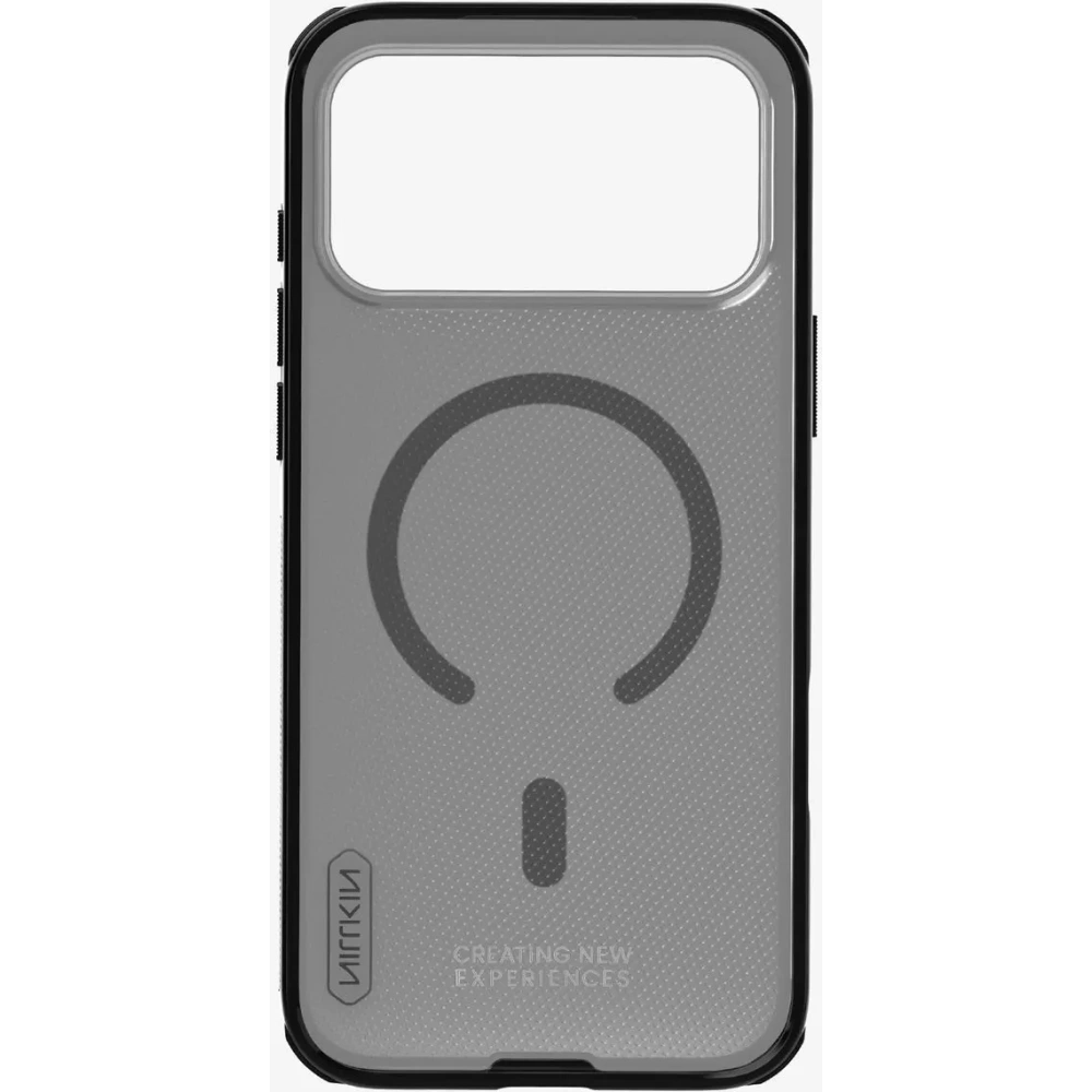 Etui Nillkin Super Frosted Shield Pro Magnetic MagSafe do Apple iPhone 17 Pro Max półprzezroczyste-czarne