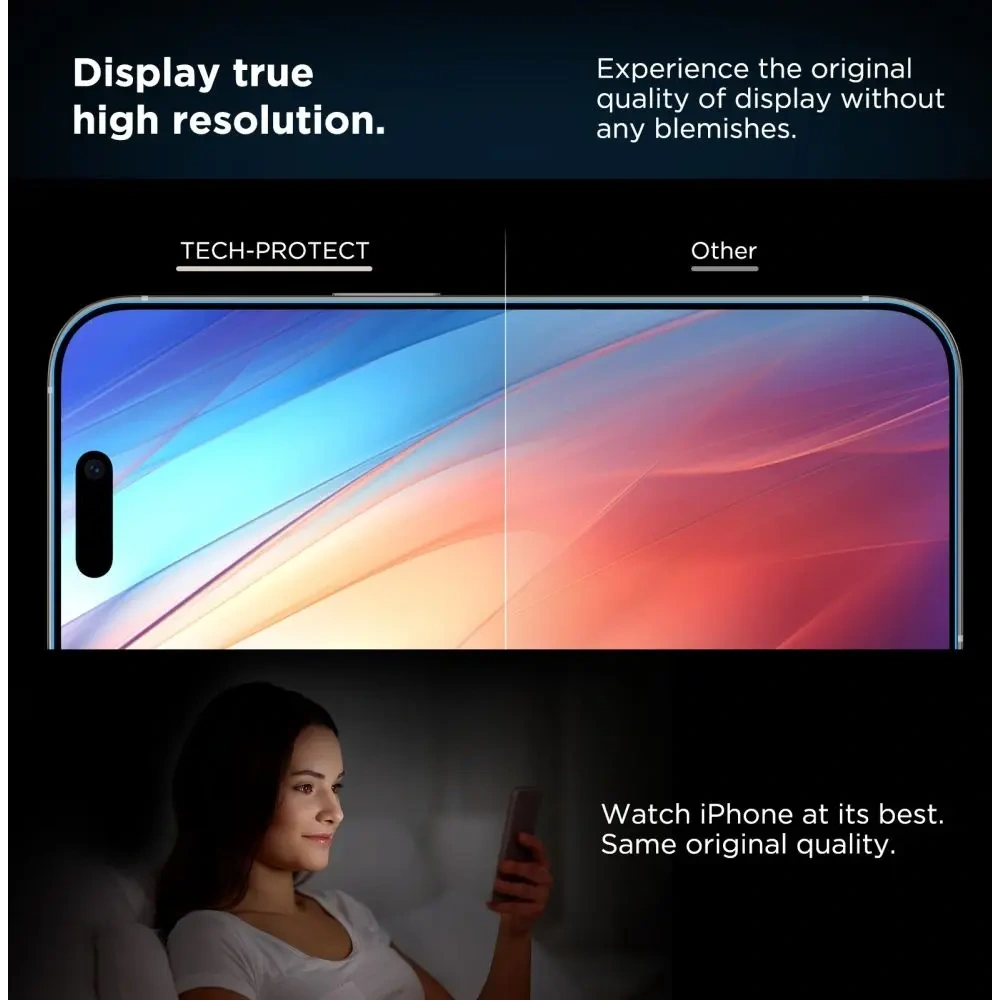 [CR] Szkło hartowane Tech-Protect Quick Set+ Apple iPhone 16 Pro Black