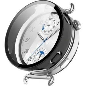 Etui ze szkłem do zegarka Bizon Case+Glass Watch do Huawei Watch GT6 41mm czarne