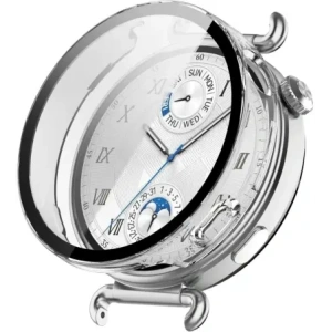 Etui ze szkłem do zegarka Bizon Case+Glass Watch do Huawei Watch GT6 41mm przezroczyste