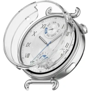 Etui z osłoną ekranu Bizon Case Watch Felipe do Huawei Watch GT6 41mm przeźroczyste
