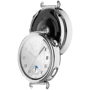 Etui z osłoną ekranu Bizon Case Watch Felipe do Huawei Watch GT6 41mm srebrne