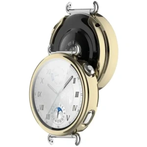 Etui z osłoną ekranu Bizon Case Watch Felipe do Huawei Watch GT6 41mm złote