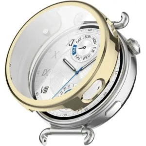 Etui z osłoną ekranu Bizon Case Watch Felipe do Huawei Watch GT6 41mm złote